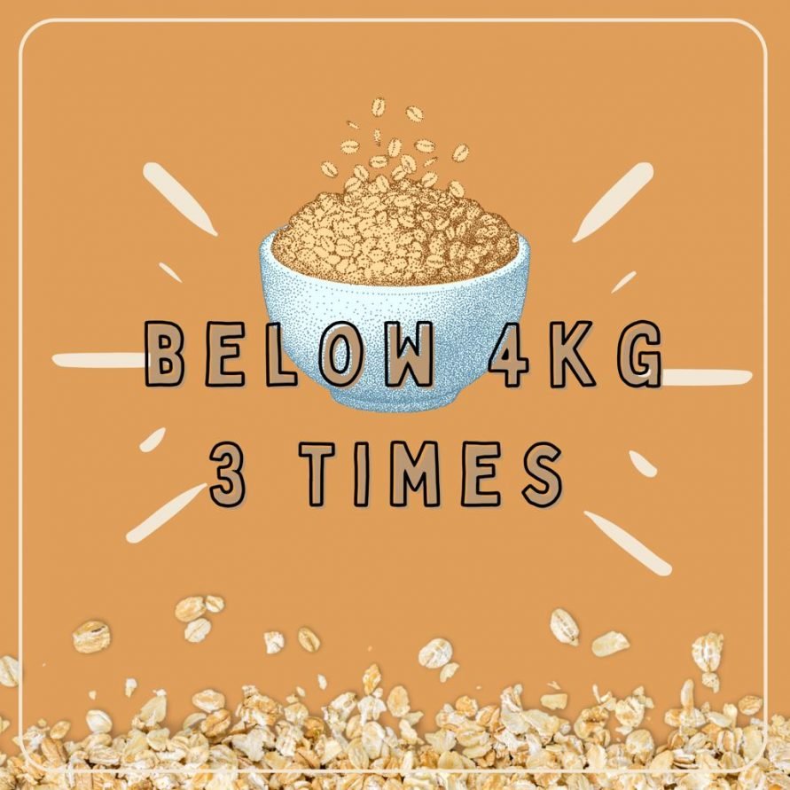 Oatmeal Treatment (below 4kg) (3 times)