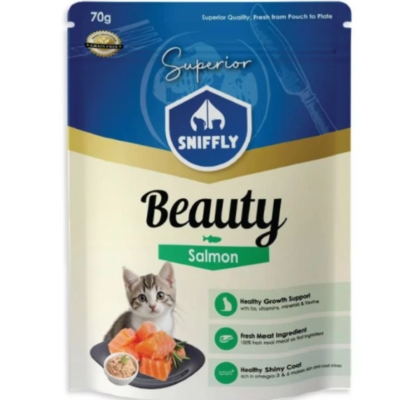 Sniffly Superior Cat Pouch Salmon
