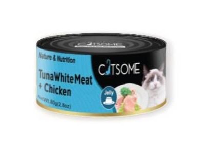 CATSOME tuna white meat+chicken (jelly)