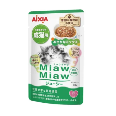 (AXMJ4) Aixia Miaw Miaw Juicy Pouch - Fish Mix 60g