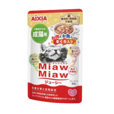 (AXMJ16) Aixia Miaw Miaw Juicy Pouch - Meat & Fish with Tuna 60g