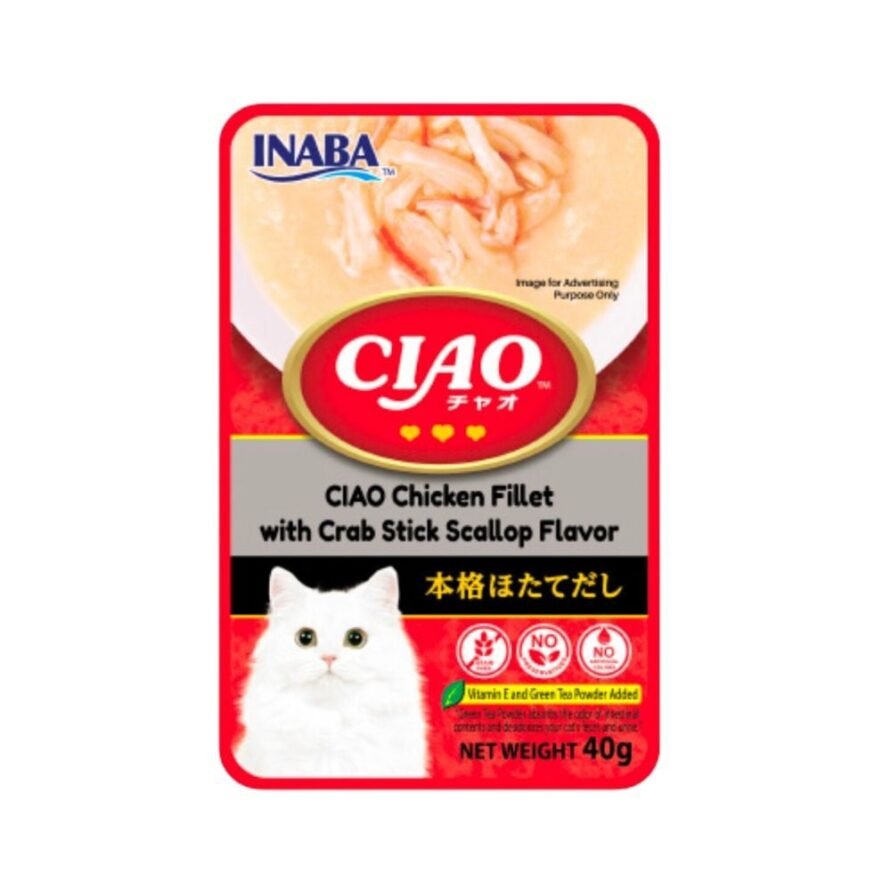 Ciao Pouch Chicken Fillet with Crab Stick Scallop Flavor