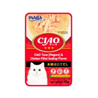 Ciao Pouch Tuna (Maguro)& Chicken Fillet Scallop Flavor