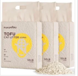Fukumaru Tofu Cat Litter (CORN) - 3 Packs